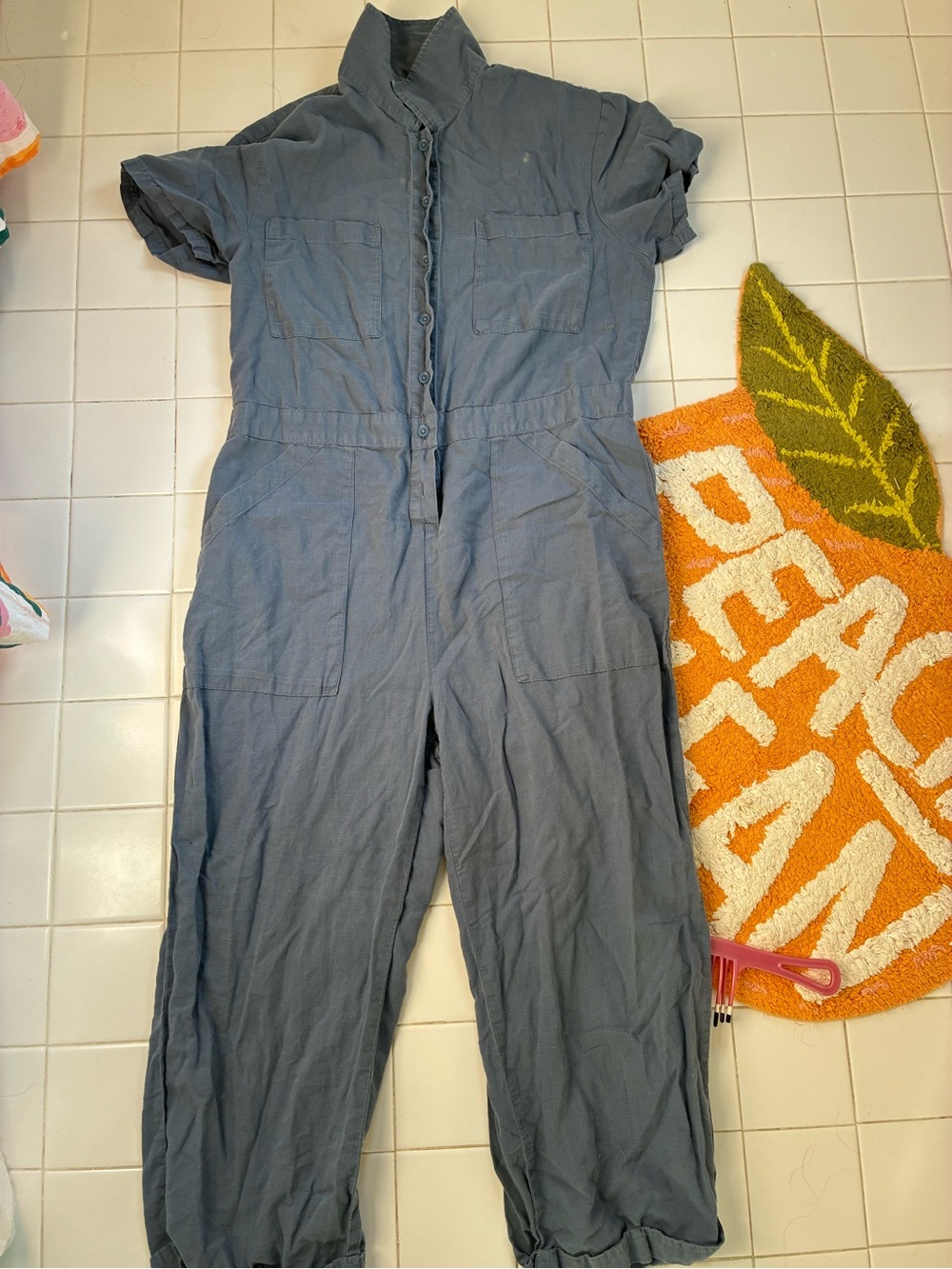 Pact organic hemp utility jumpsuit Large